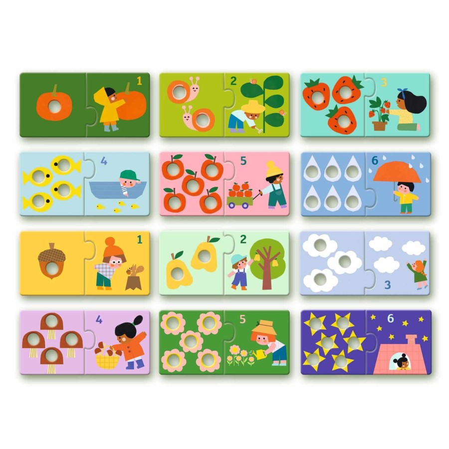 Puzzle duo łączenie liczb / Djeco