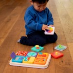 PlayTab Sensoryczne Kwadraty - zestaw 2 z biało-czarnymi kuleczkami / Fat Brain Toys