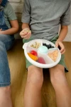 LARGE SNACK SPINNER duży pojemnik na przekąski, Macaron Blue / GOBE