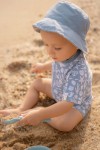 Swimsuit z krótkim rękawem Sea Life Ocean Blue / Little Dutch