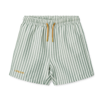 Szorty kąpielowe Duke - stripe peppermint, crisp white / Liewood