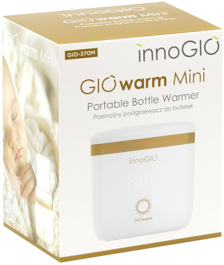 GIOwarm Mini Przenośny podgrzewacz do butelek GIO-370M / InnoGIO