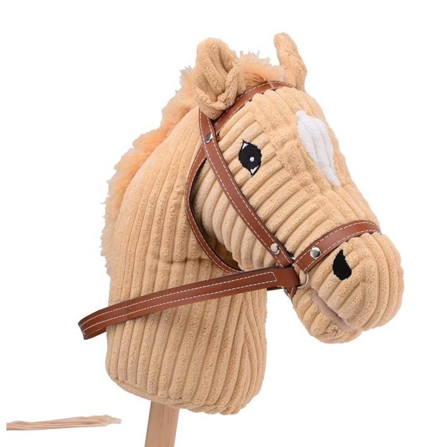 Hobby Horse koń LUX na kiju z funkcją dźwiękową 80cm Beige / Holly