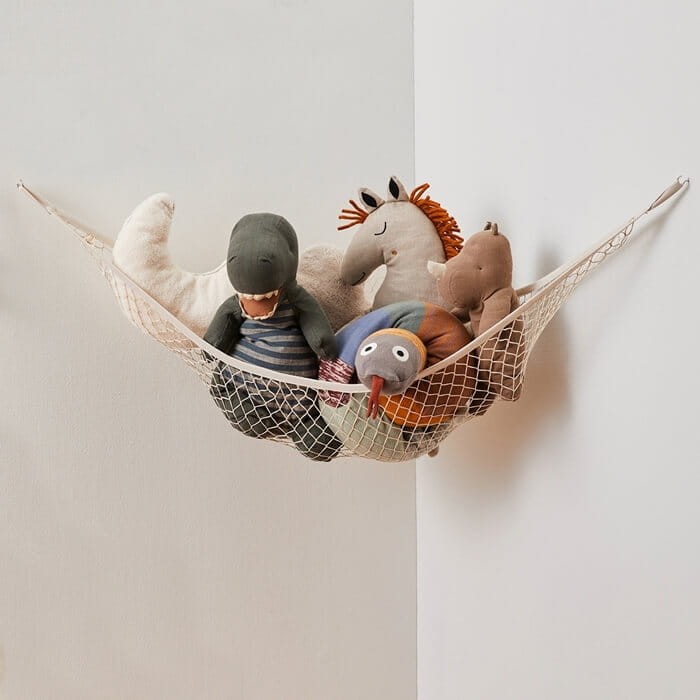 Organizer narożny Hamak na zabawki Beige / 3 Sprouts