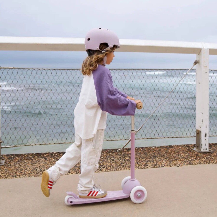 Dziecięcy eco kask rowerowy Lavender / Banwood