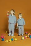 Butelka sensoryczna dwufazowa MOVE SPIRALA różowa / Petit Boum