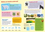 Atlas zwierząt świata z naklejkami i plakatem / Wydawnictwo Wilga