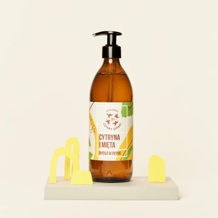 Cytryna i Mięta - naturalne mydło w płynie, 500 ml / Mydlarnia Cztery Szpaki