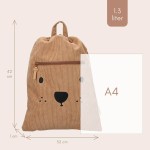 Worek gimnastyczny Beary Excited Brown / KIDZROOM