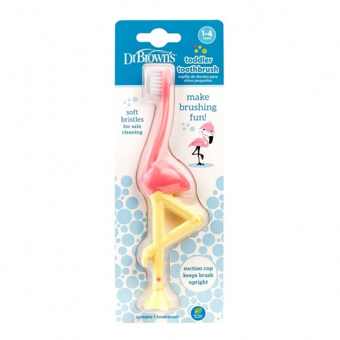 Szczoteczka do czyszczenia zębów Flaming 12 msc.+ / Dr. Brown's
