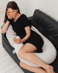Koszula do spania i karmienia Francesca One Size - czarna / piapimo