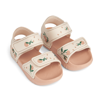 Sandały z paskami Blumer - peach, sea shell / Liewood