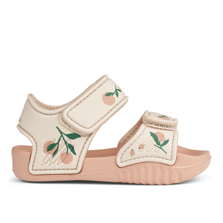 Sandały z paskami Blumer - peach, sea shell / Liewood
