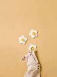 Wieszaki flower white, 3 szt. / Kid's Concept