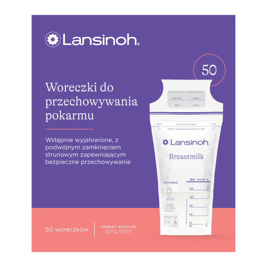Woreczki na pokarm 50 szt. / Lansinoh