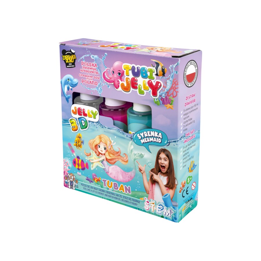 Zestaw Tubi Jelly 3 kolory - syrenka / Tuban