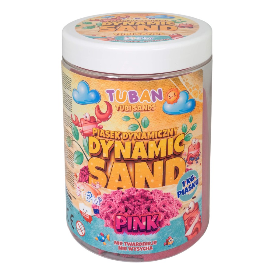 Piasek Dynamiczny - różowy, 1 kg / Tuban