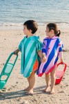 Dwustronne poncho kąpielowe dla dzieci Cherry Red / QUUT