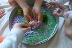 Tacka sensoryczna Play Tray 2w1 - Sage / Jellystone