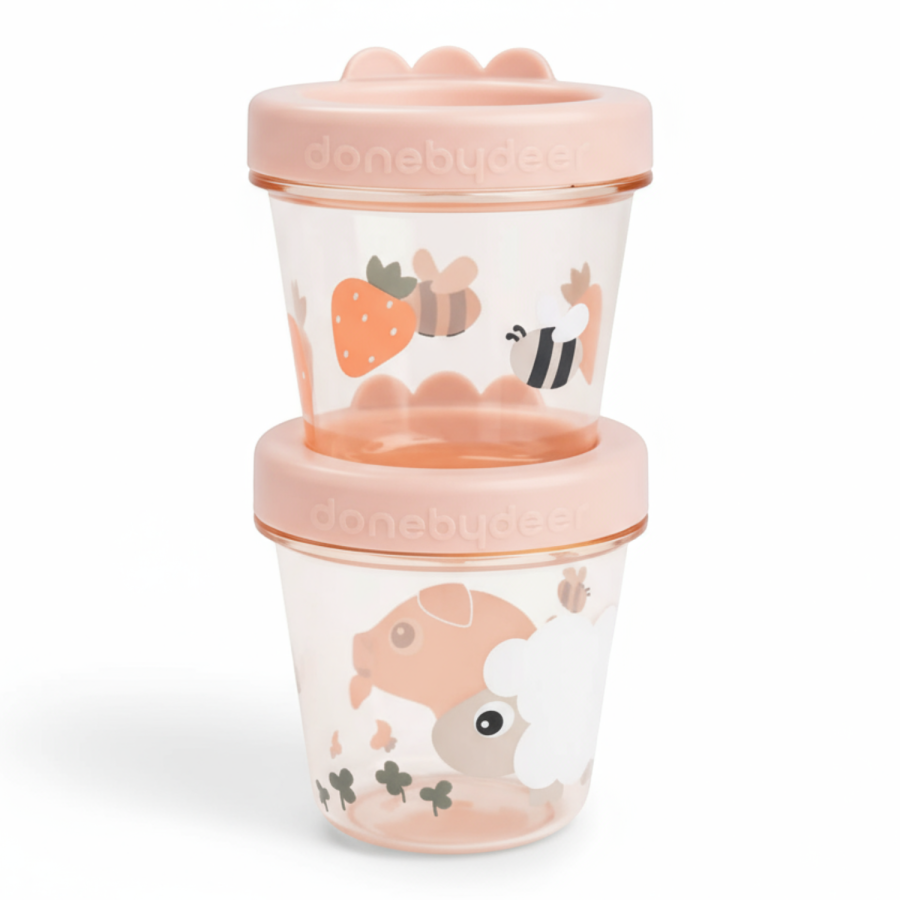 Pojemniki na żywność dla dzieci Tiny Farm Powder, 2 szt. / Done by Deer