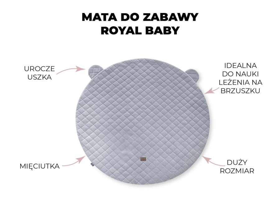 Mata do zabawy Royal Baby Grey / Sleepee
