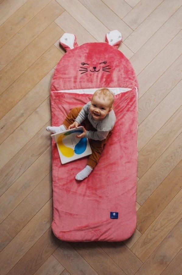 Śpiworek Sleepover – Truskawkowy kot ROZMIARY / Kidspace