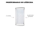 Prześcieradło do łóżeczka We care Jasny Szary / Sleepee
