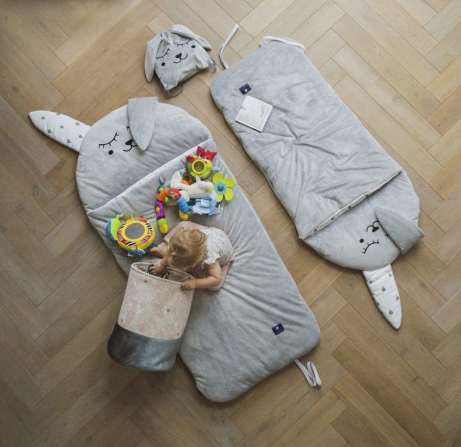 Śpiworek Sleepover – Szary zając ROZMIARY / Kidspace