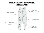 Dwustronny śpiworek z nóżkami - Melanżowy szary / Sleepee