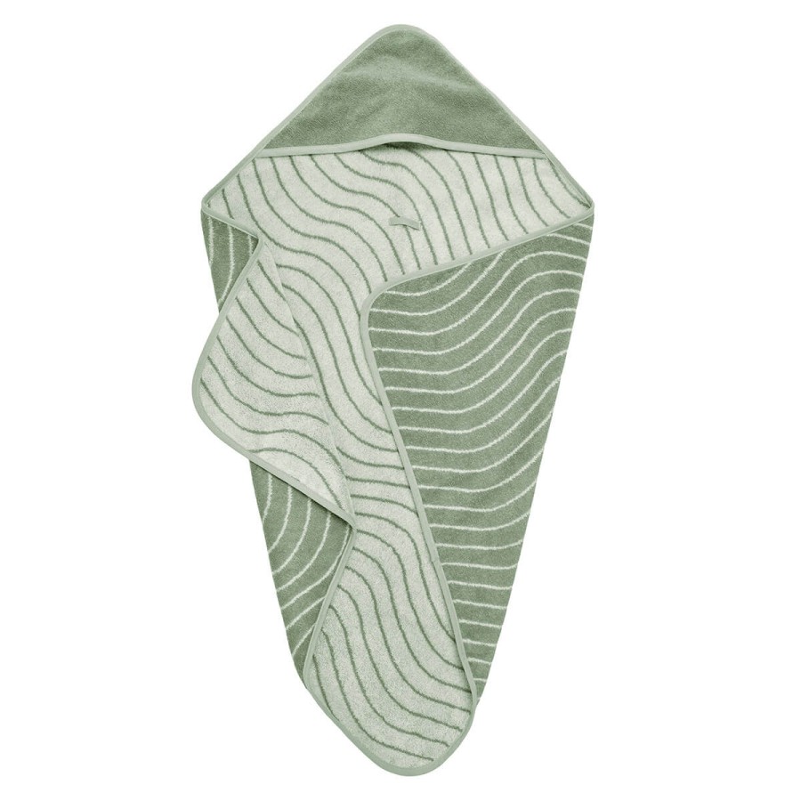 Ręcznik z kapturkiem, Woodland, sage green / LEANDER