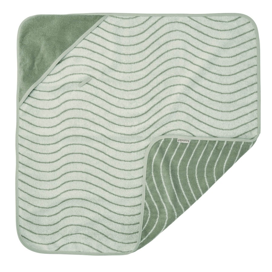 Ręcznik z kapturkiem, Woodland, sage green / LEANDER