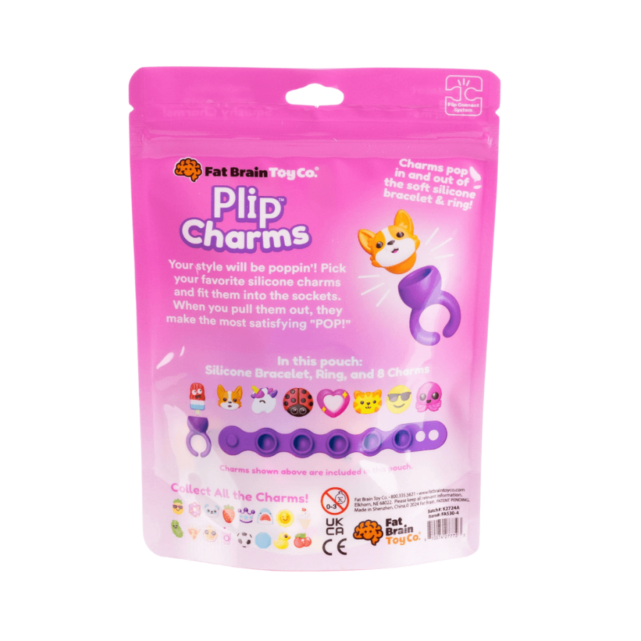 Biżuteria Plip Charms - zestaw fioletowy / Fat Brain Toys