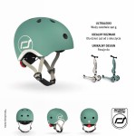 Kask XXS-S dla dzieci 1rż+ Forest / Scootandride