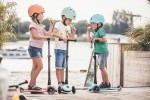 Kask S-M dla dzieci 3+ Peach kolekcja Icecream / Scootandride