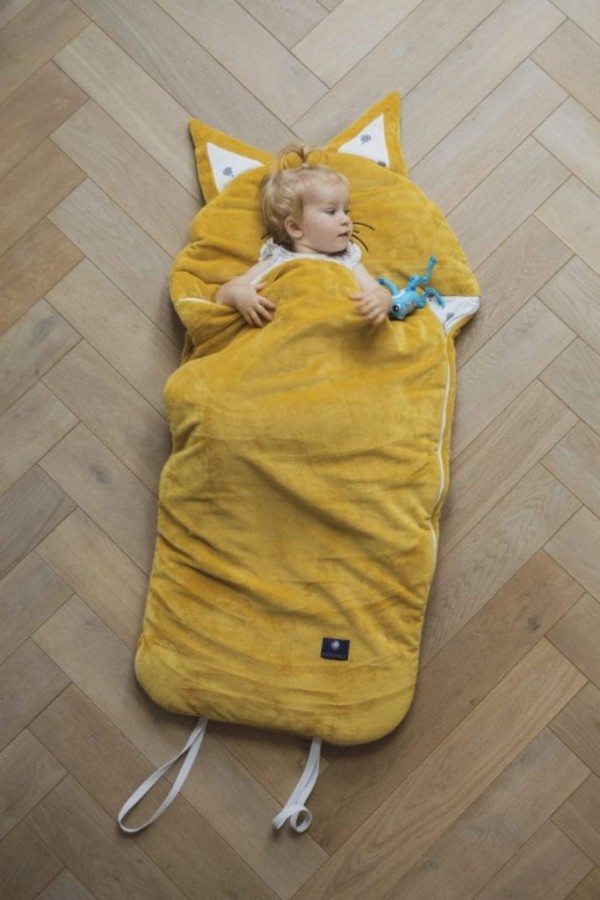 Śpiworek Sleepover – Musztardowy Lis ROZMIARY / Kidspace