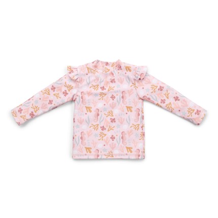 Koszulka do kąpieli z długim rękawem Ocean Dreams Pink / Little Dutch