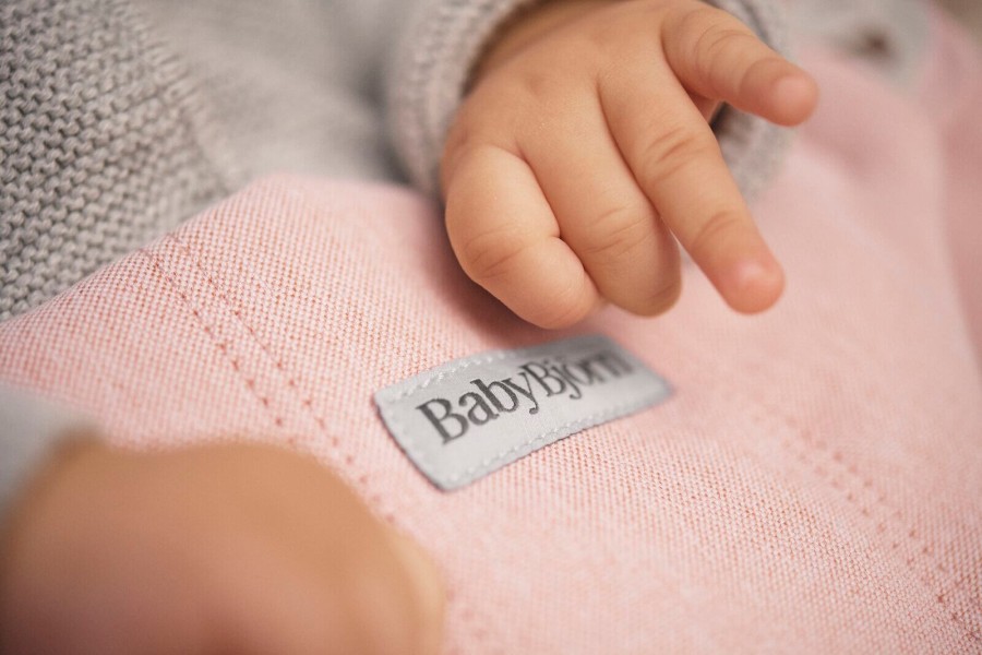 BABYBJORN - leżaczek BLISS WOVEN, Jasny Róż melanż