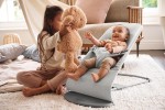 BABYBJORN - leżaczek BLISS WOVEN, Jasny szary melanż