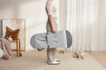 BABYBJORN - leżaczek BLISS WOVEN, Jasny szary melanż