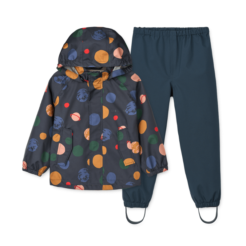Komplet przeciwdeszczowy Pedia - universe, classic navy / Liewood
