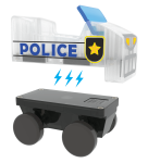 Klocki magnetyczne Patrol Policji 20 el. / Magna-Tiles