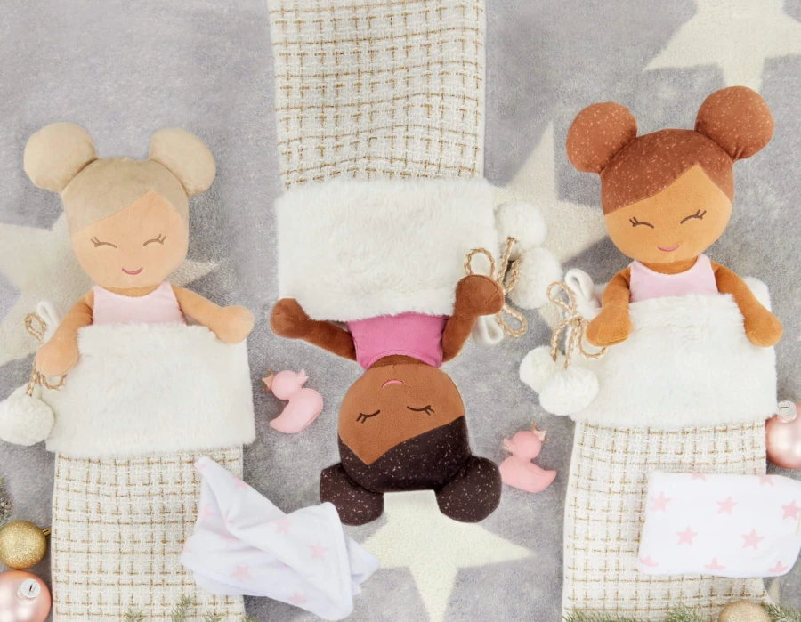 Bath Doll - lalka przytulanka do kąpieli - brunetka, wersja bez ręczniczka / LullaBaby