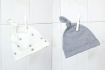 Czapeczka Krasnal 2-pack Szare kropki/ Jasny szary rozmiary / Sleepee