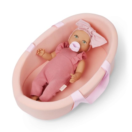 Lalka niemowlę z miękkim koszem - gondolą / LullaBaby