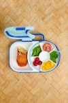 LUNCHBOX & SNACK SPINNER 2IN1 śniadaniówka dla dzieci, Blueberry Blue / GOBE