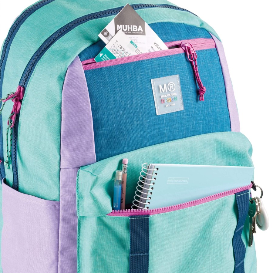 Plecak trzykomorowy Amsterdam Rider Purple 28L / Miquelrius