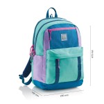 Plecak trzykomorowy Amsterdam Rider Purple 28L / Miquelrius