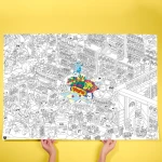 Gigantyczna kolorowanka 100x70 - Supermarket / OMY