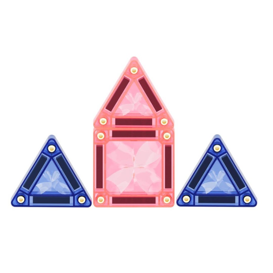 Klocki magnetyczne Mini Tiles Pack Pastel 28 el. / Cleverclixx