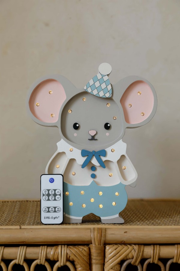 Lampa Little Lights Myszka Felix - Cloudy Blue / Little Lights